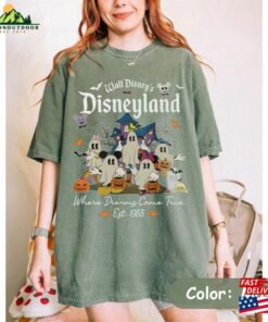 Disney Ghost Halloween Shirt Vintage Disneyland Trick Or Treat Mickey Classic Hoodie 4