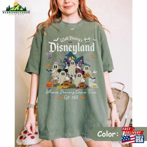 Disney Ghost Halloween Shirt Vintage Disneyland Trick Or Treat Mickey Classic Hoodie