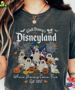 Disney Ghost Halloween Shirt Vintage Disneyland Trick Or Treat Mickey Tee Fall Sweatshirt Hoodie T-Shirt