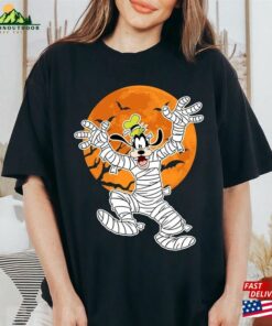Disney Goofy Mummy Moon Pumpkin The Nightmare Halloween Tee Disneyland Matching Shirt Party Gift 2023 Hoodie T-Shirt