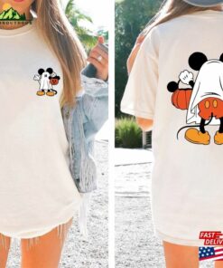 Disney Halloween 2 Sided Comfort Colors Shirt Mickey T-Shirt Hoodie