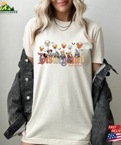 Disney Halloween 2023 Shirt Vintage Characters Disneyland T-Shirt Sweatshirt