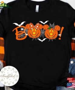 Disney Halloween Boo Shirt Mickey Minnie Pumpkin World Disneyland Party T Shirt Hoodie 3
