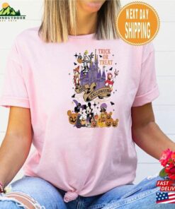 Disney Halloween Castle Mickey And Friends Shirt T Shirts Sweatshirt Unisex Hoodie 3