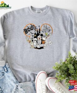 Disney Halloween Characters Boo Shirt Mickey And Friends Mummy Hoodie Sweatshirt Trip Unisex
