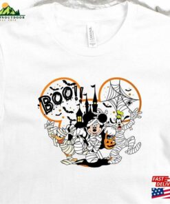 Disney Halloween Characters Boo Shirt Mickey And Friends Mummy Hoodie Sweatshirt Trip Unisex