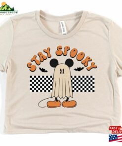 Disney Halloween Crop Tee Stay Spooky Retro Mickey Women Hoodie Unisex