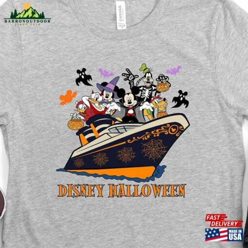 Disney Halloween Cruise Shirt Mickey And Friends Sweatshirt Hoodie Happy Classic
