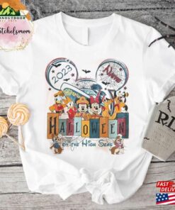Disney Halloween Cruise Shirt On The High Seas Mickey Pumpkin Spice Ghost Unisex T-Shirt