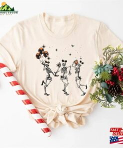 Disney Halloween Dacing Skeleton Mickey Ears Shirt Disneyland Family T-Shirt Sweatshirt