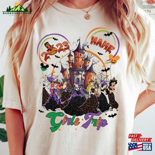 Disney Halloween Girls Trip Shirt Princess Shirts Family Matching Classic Hoodie