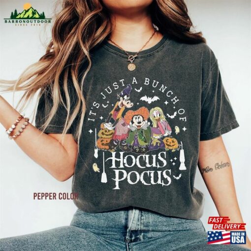 Disney Halloween Hocus Pocus Comfort Colors T-Shirt It’s Just A Bunch Of Unisex Classic