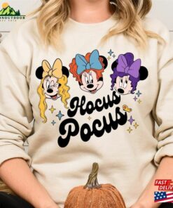 Disney Halloween Hocus Pocus Shirt Sweatshirt Mickey And Minnie Sanderson Sisters Comfort Colors T-Shirt Unisex