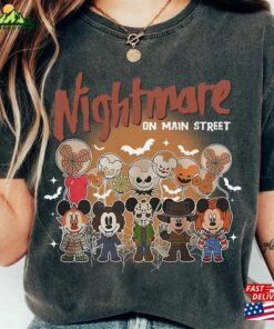 Disney Halloween Nightmare Comfort Colors Shirt Mickey Minnie Retro Classic T-Shirt
