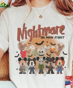 Disney Halloween Nightmare Comfort Colors Shirt Mickey Minnie Retro T-Shirt Unisex