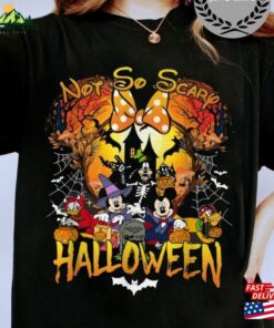 Disney Halloween Not So Scary Shirt Mickey Friends Unisex Sweatshirt