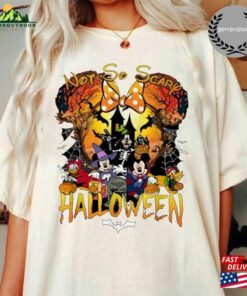 Disney Halloween Not So Scary Shirt Mickey Friends Unisex Sweatshirt 3
