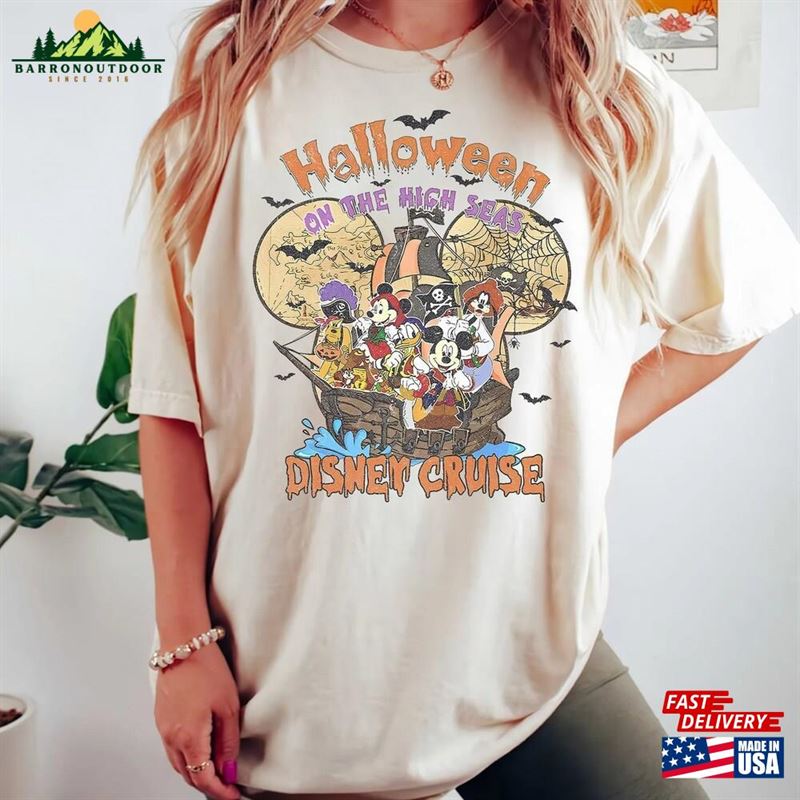 Disney Halloween On The High Seas 2023 Comfort Colors Shirt Vintage Cruise Classic Sweatshirt Disney Halloween On The High Seas 2023 Comfort Colors Shirt Vintage Cruise Classic Sweatshirt