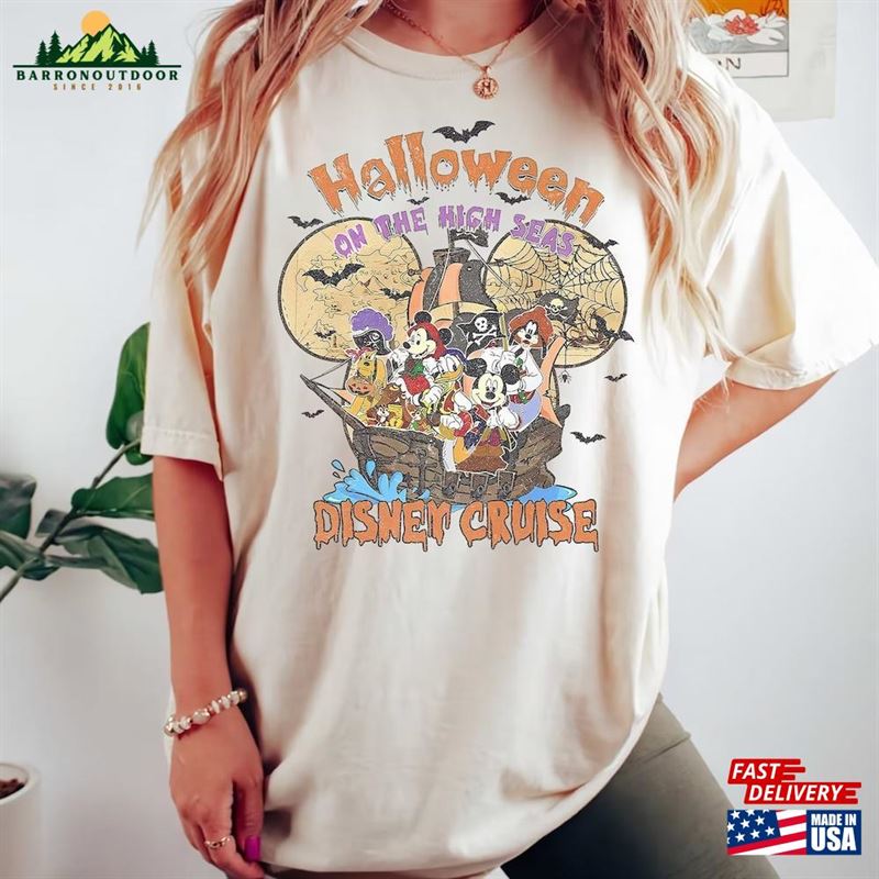 Disney Halloween On The High Seas 2023 Comfort Colors Shirt Vintage Cruise Hoodie T-Shirt Disney Halloween On The High Seas 2023 Comfort Colors Shirt Vintage Cruise Hoodie T-Shirt