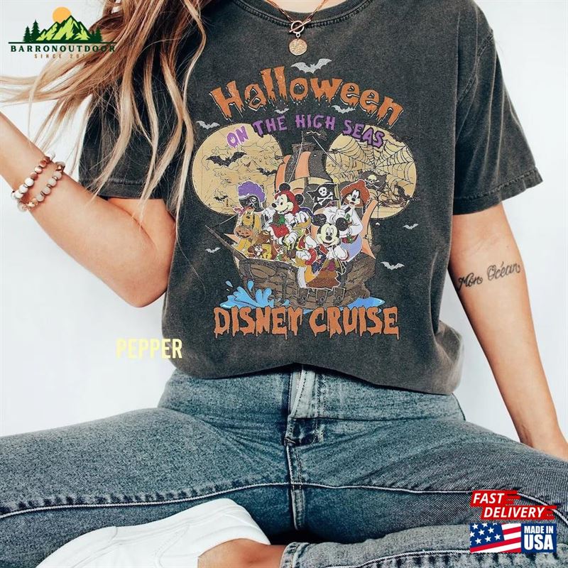 Disney Halloween On The High Seas 2023 Comfort Colors Shirt Vintage Cruise Hoodie T-Shirt Disney Halloween On The High Seas 2023 Comfort Colors Shirt Vintage Cruise Hoodie T-Shirt
