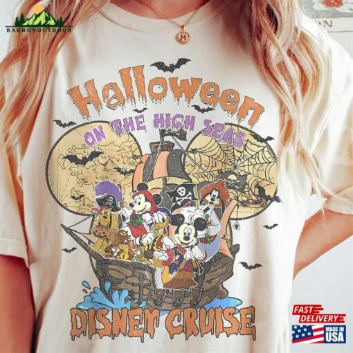 Disney Halloween On The High Seas 2023 Comfort Colors Shirt Youth Cruise Tee Classic T-Shirt