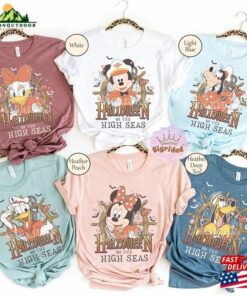 Disney Halloween On The High Seas 2023 Shirt Mickey And Friends Cruise Family Sweatshirt Unisex 3