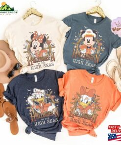 Disney Halloween On The High Seas 2023 Shirt Mickey And Friends Cruise Family Sweatshirt Unisex 4
