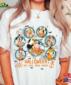 Disney Halloween On The High Seas 2023 Shirt Mickey And Friends Cruise Shirts Sweatshirt Classic 4