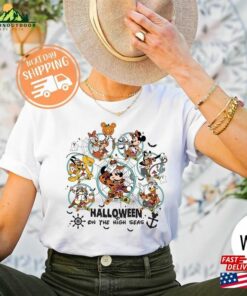 Disney Halloween On The High Seas 2023 Shirt Mickey And Friends Cruise Shirts Unisex Sweatshirt 3