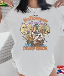 Disney Halloween On The High Seas 2023 Shirt Retro T-Shirt Cruise Tee Birthday Gift Funny Classic Unisex