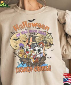 Disney Halloween On The High Seas 2023 Sweatshirt Vintage Cruise Shirt Hoodie