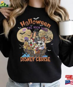 Disney Halloween On The High Seas 2023 Sweatshirt Vintage Cruise Shirt Hoodie