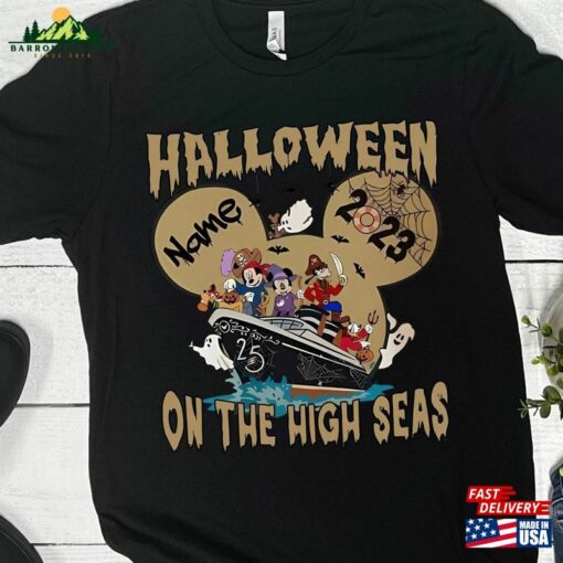 Disney Halloween On The High Seas 2023 T-Shirt Shirt Mickey Ghost Classic Hoodie