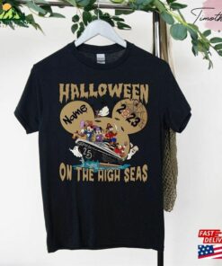 Disney Halloween On The High Seas 2023 T Shirt Shirt Mickey Ghost Classic Hoodie 4