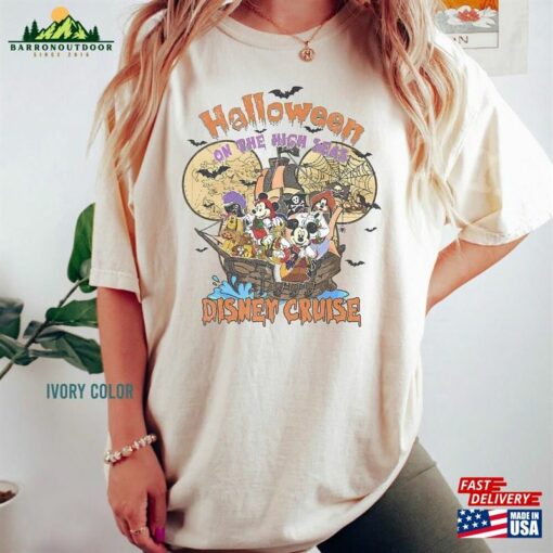 Disney Halloween On The High Seas Comfort Colors Shirt Cruise Vintage T-Shirt Classic