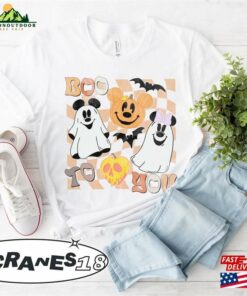 Disney Halloween Shirt Boo Ghost Mickey Minnie T-Shirt Hoodie