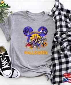 Disney Halloween Shirt Mickey Matching Not So Scary Unisex Classic