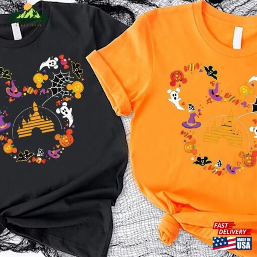 Disney Halloween Shirt Mickey T-Shirts 2023 Gift T-Shirt Classic