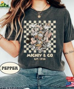 Disney Halloween Shirt Vintage Mickey And Friends Skeleton Sweatshirt T-Shirt