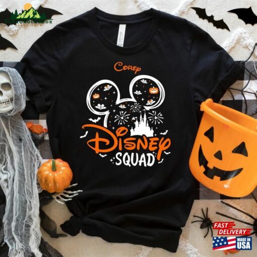 Disney Halloween Squad T-Shirt For Family Matching T-Shirts Trip 2023 Mickey Mouse Classic Sweatshirt