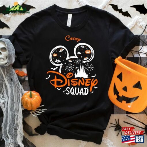 Disney Halloween Squad T-Shirt For Family Matching T-Shirts Trip 2023 Mickey Mouse Sweatshirt