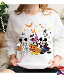 Disney Halloween Trick Or Treat Tshirt Mickey Matching Family Trip Tees 2023 T-Shirts T-Shirt Sweatshirt