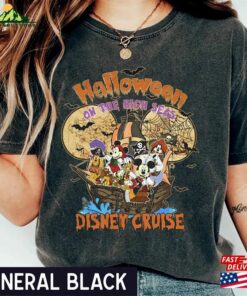 Disney Halloween Vintage Shirt On The High Seas 2023 Cruise T-Shirt Sweatshirt