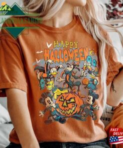 Disney Happy Halloween Shirt Costumes Disneyland Trip Hoodie Sweatshirt