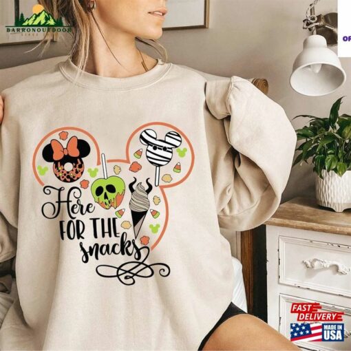 Disney Here For The Snack Halloween 2023 Comfort Colors® Shirt T-Shirt Sweatshirt