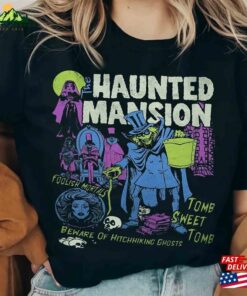 Disney Hitchhiking Ghosts Madame Leota Hatbox Ghost Shirt Haunted Mansion Halloween Tee Mickey Sweatshirt Unisex