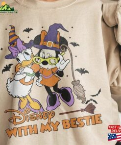 Disney Is Better With My Bestie Shirt Retro Minnie Daisy Halloween Wdw Disneyland Party 2023 Tees Sweatshirt T-Shirt