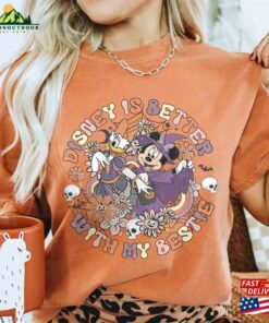 Disney Is Better With My Bestie Shirt Retro Minnie Daisy Halloween Wdw Disneyland Party 2023 Tees Unisex T-Shirt 2 Disney Is Better With My Bestie Shirt Retro Minnie Daisy Halloween Wdw Disneyland Party 2023 Tees Unisex T Shirt 3