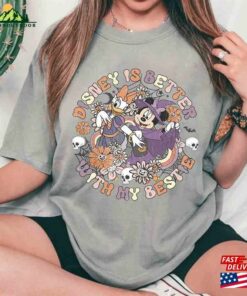 Disney Is Better With My Bestie Shirt Retro Minnie Daisy Halloween Wdw Disneyland Party 2023 Tees Unisex T-Shirt 3 Disney Is Better With My Bestie Shirt Retro Minnie Daisy Halloween Wdw Disneyland Party 2023 Tees Unisex T Shirt 4