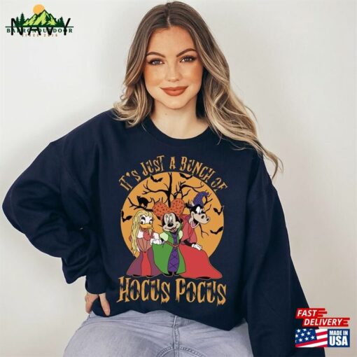 Disney It’s Just A Bunch Of Hocus Pocus Shirt Halloween Party Shirts Hoodie Sweatshirt